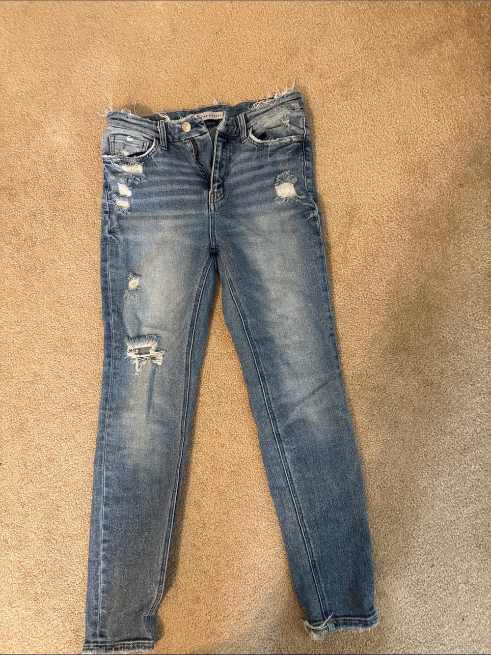 Flying Monkey Women's Skinny Jeans in Light Blue Wash